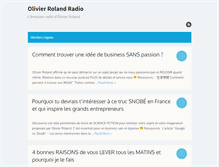Tablet Screenshot of olivier-roland-radio.com